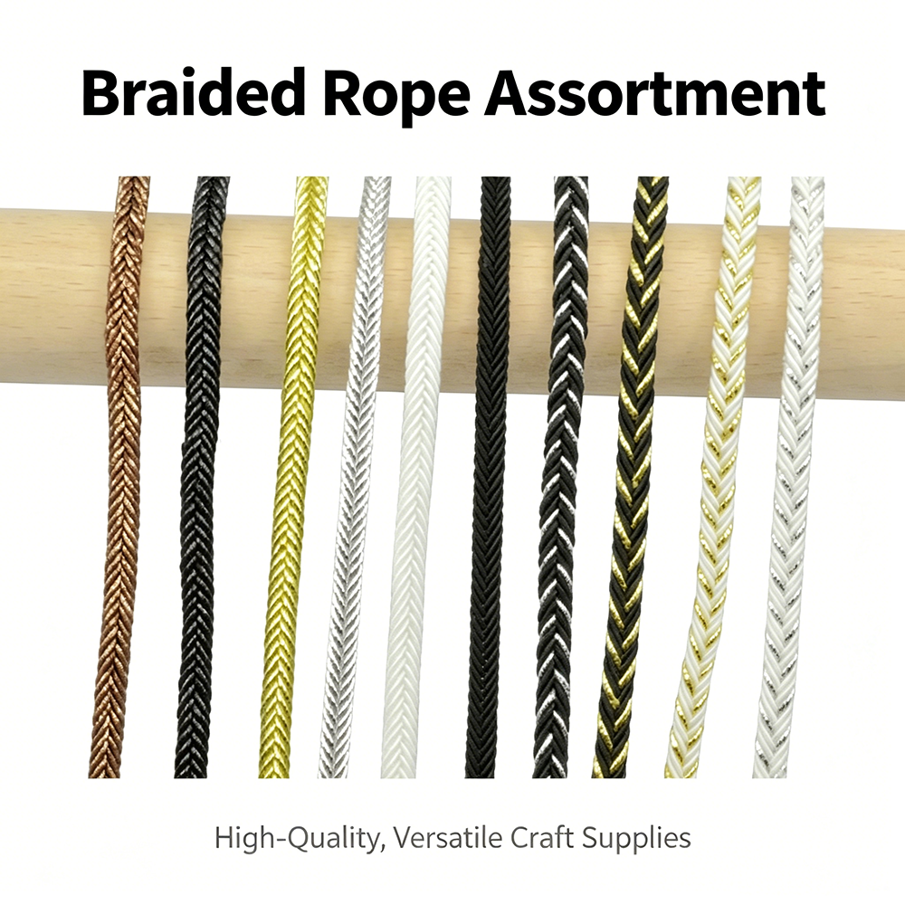 5m/16.4ft each pack Metallic T – Cord Trim Twisted Bewertung und Preis