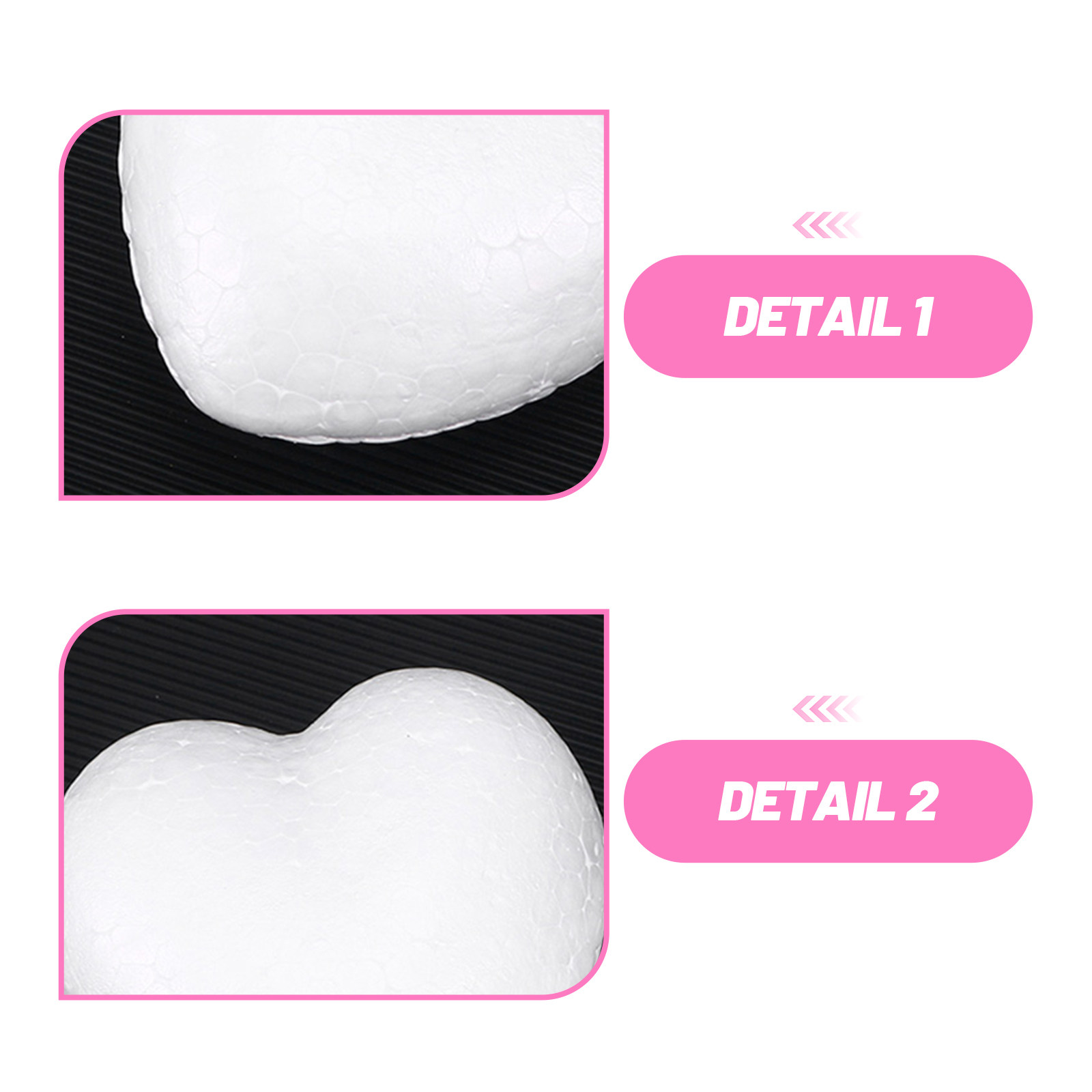 20Pcs Blank Heart Foam Balls L – Embellish Craft Bewertung und Preis