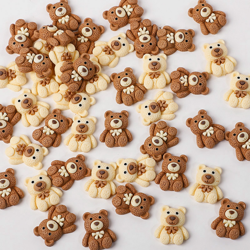 10/30/50pcs Resin Teddy Bear C – Embellishments For Scrapbooking Bewertung und Preis