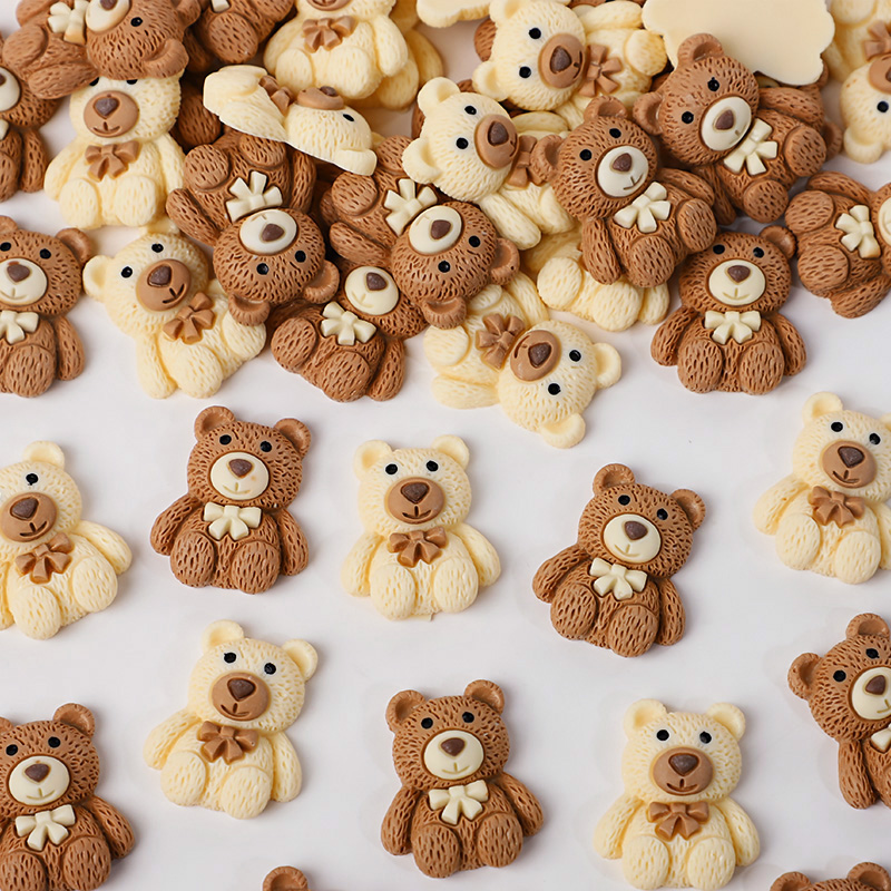 10/30/50pcs Resin Teddy Bear C – Embellishments For Scrapbooking Bewertung und Preis