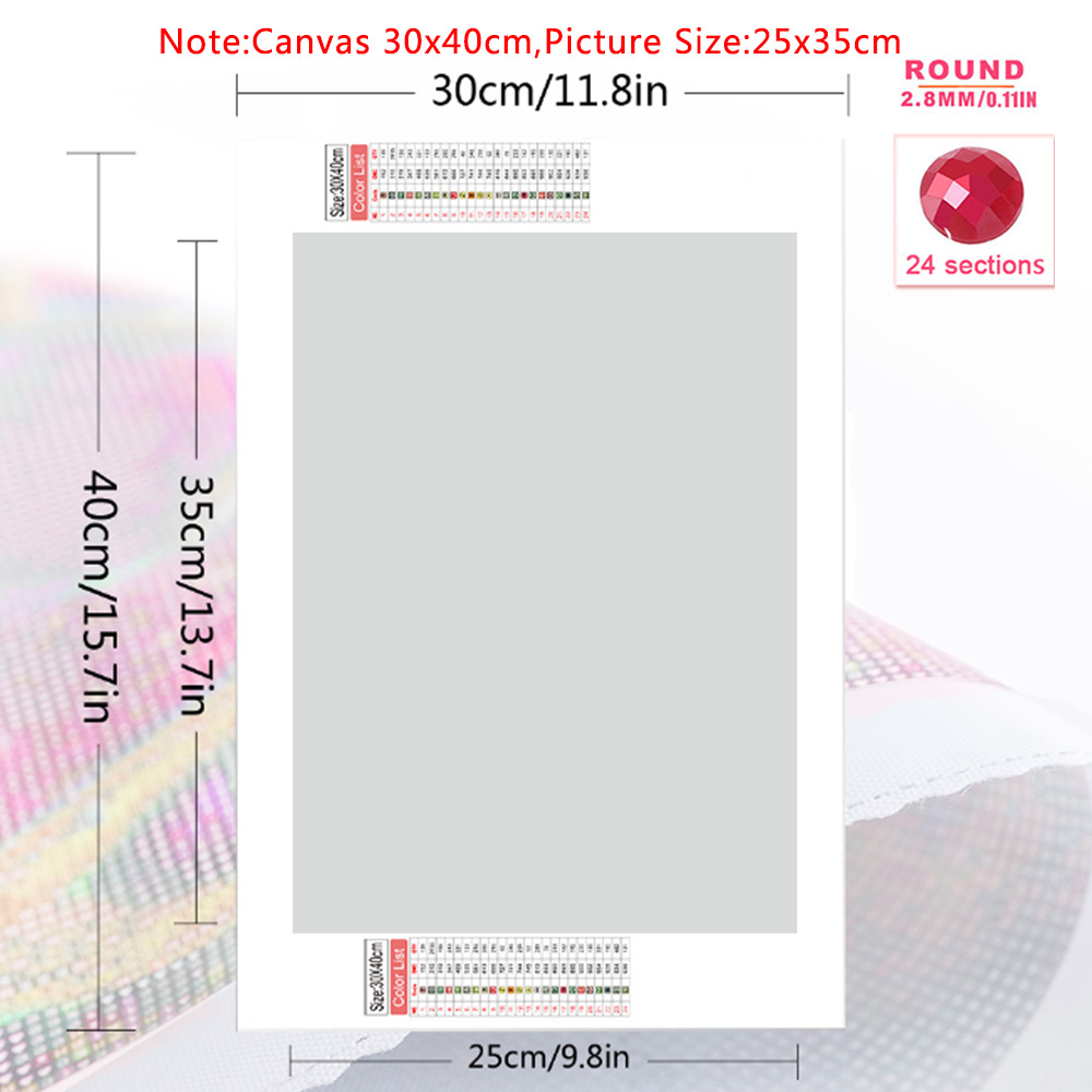 1pc frameless  Diamond Art Pai – Embroidery Embellishments Bewertung und Preis