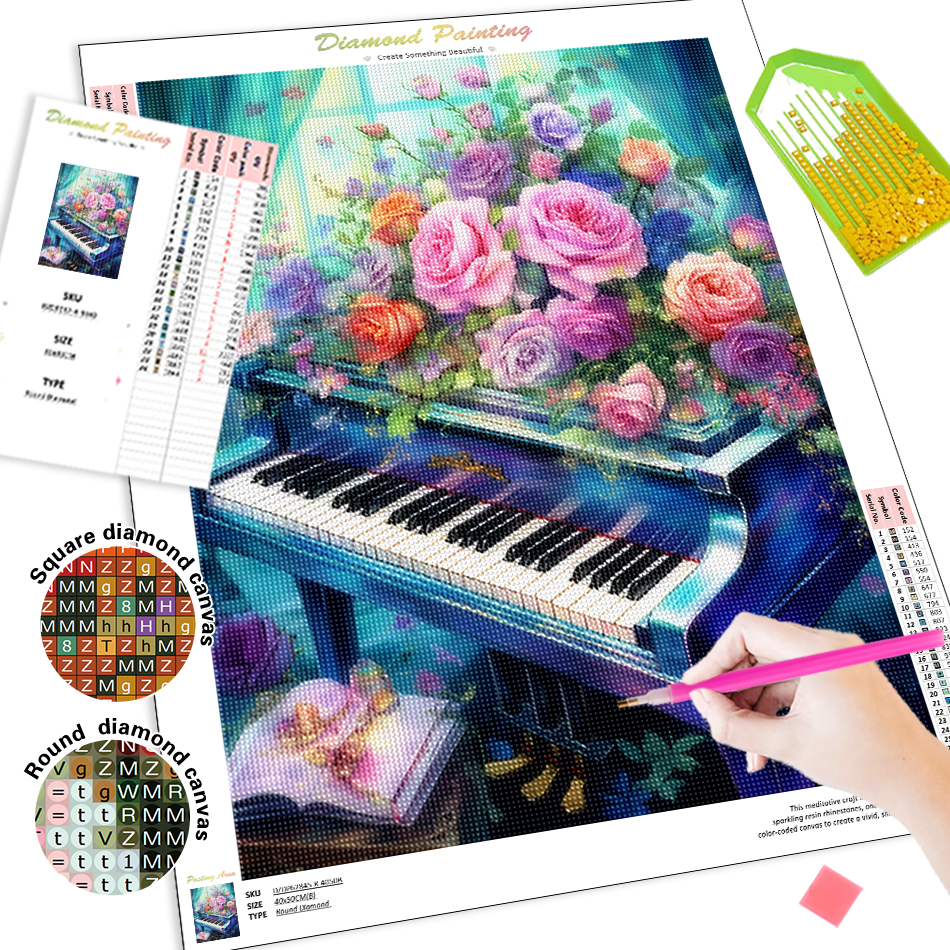 1pc frameless  Diamond Paintin – Embroidery Embellishments Bewertung und Preis