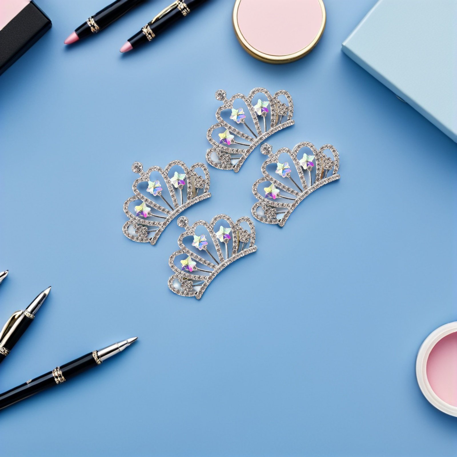 10Pcs Rhinestone Crown Embelli – Embellish Craft Bewertung und Preis