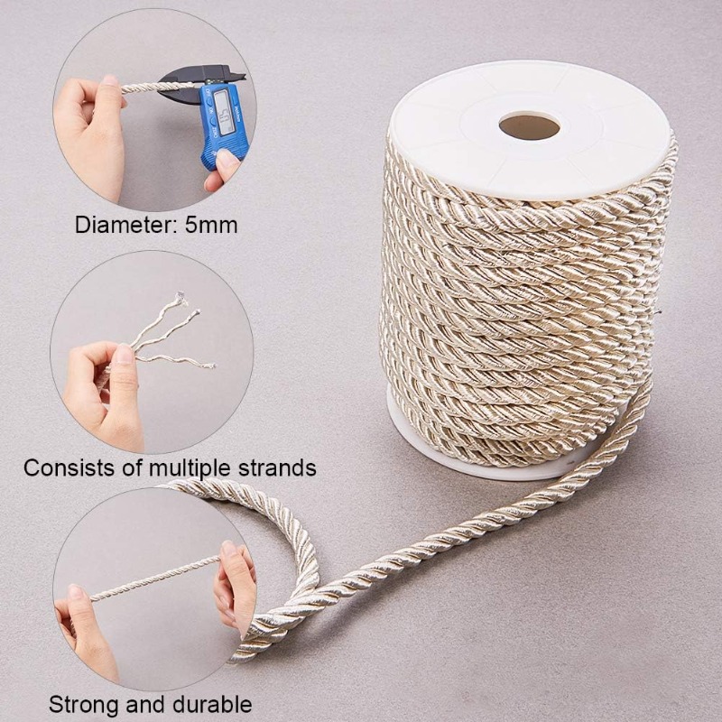 About 50 Feet Craft Nylon Rope – Cord Trim Twisted Bewertung und Preis