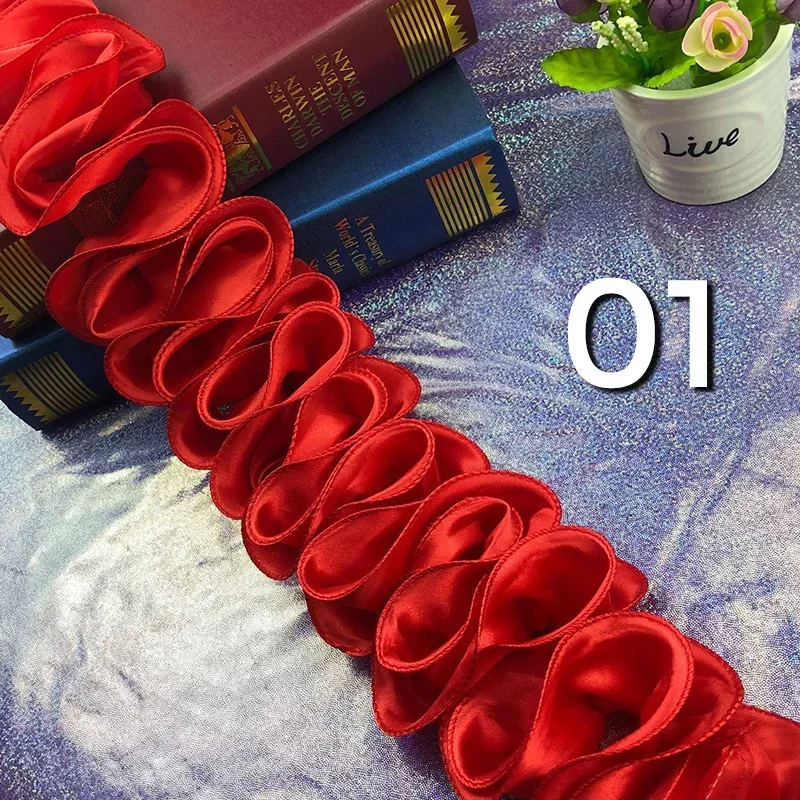 5Yards Pleated Ruffled Trim Sh – Lace Ribbon Trim Bewertung und Preis