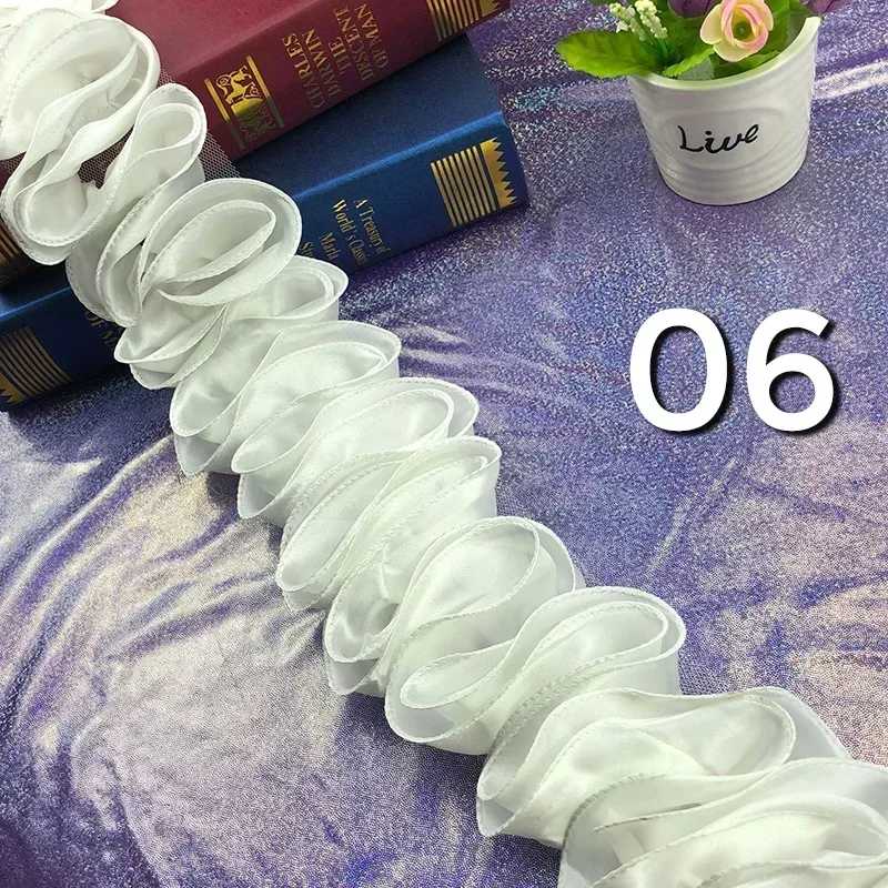5Yards Pleated Ruffled Trim Sh – Lace Ribbon Trim Bewertung und Preis